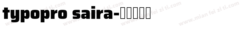 typopro saira字体转换